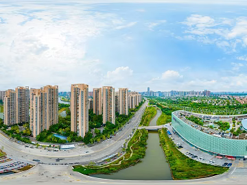 HDR City Community Panorama texture (ID:ffach197303)