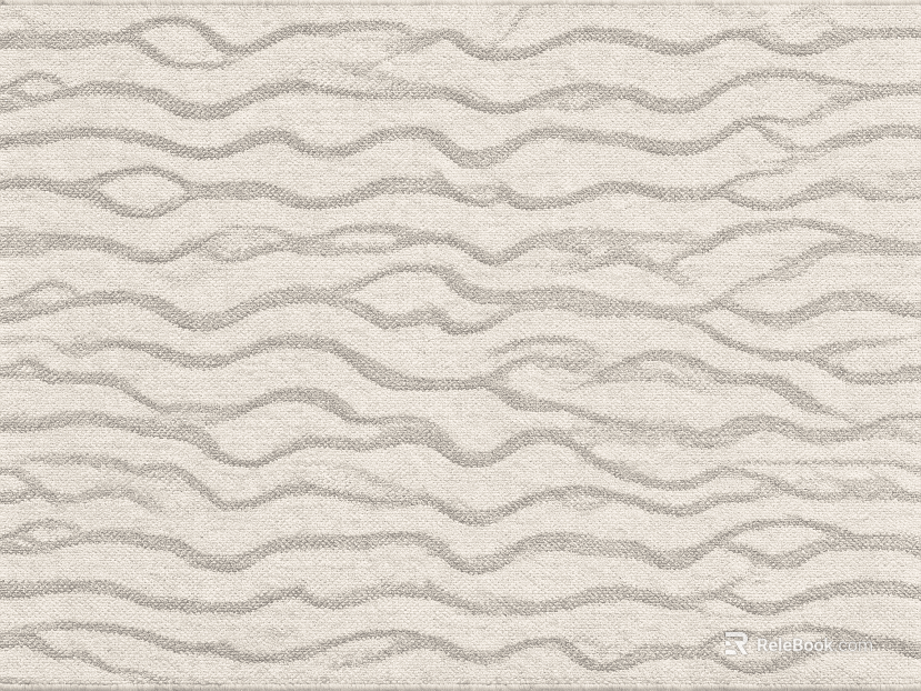 Beige wavy-line carpet texture