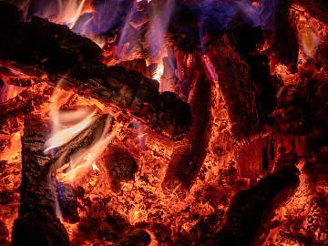 Fire Burning Fire Barbecue Charcoal Fire texture (ID:ffach916500)