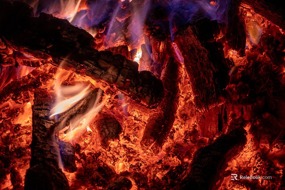 Fire Burning Fire Barbecue Charcoal Fire texture