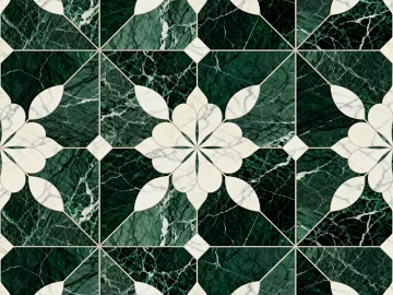 Middle and ancient style-Ji wind industrial wind green white stone mosaic flower pattern water cutter mosaic stone green mosaic stone texture (ID:ffaeh523877)