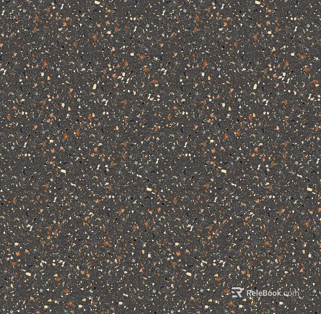 Obsidian gold sand terrazzo texture