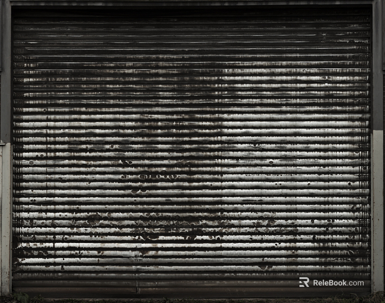 Rolling shutter door texture