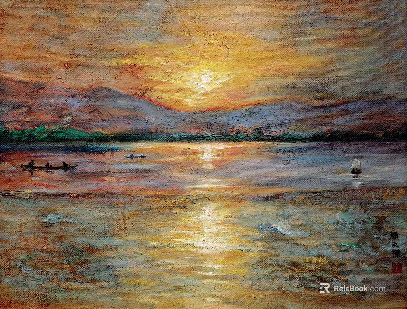 Oil painting texture