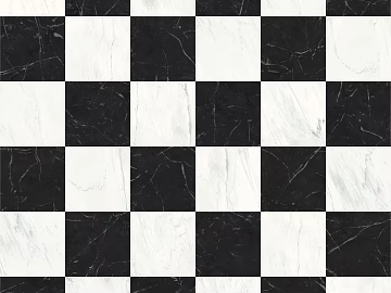 black and white parquet marble tile floor 3d model