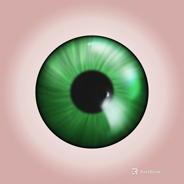 Green Character Eyeball Map texture