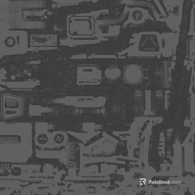 Industrial wind dark gray mechanical texture decorative surface texture