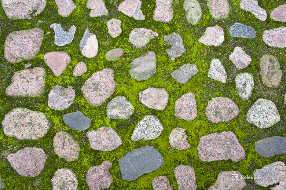 grass-planting brick texture