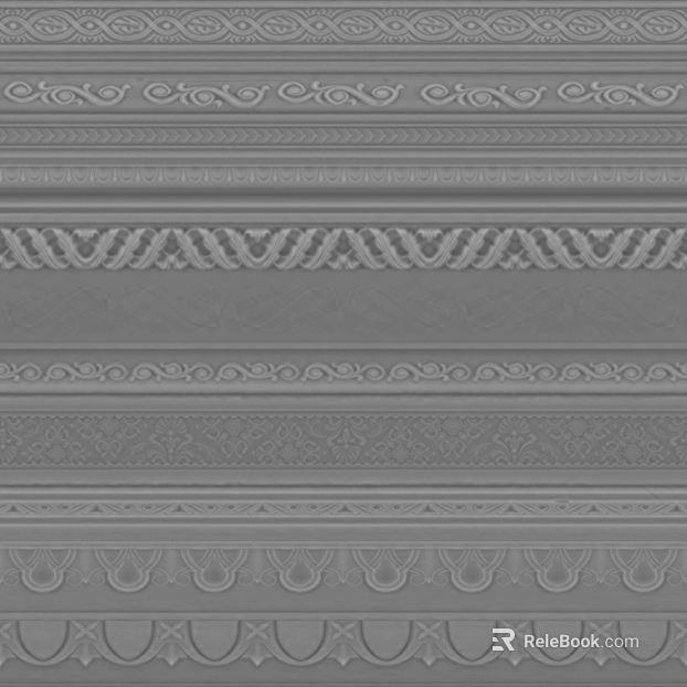 Light gray European carved wall line waist line texture