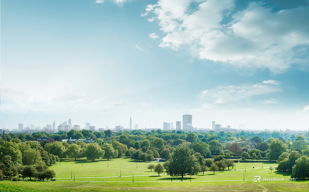 Fresh Green City Park Exterior texture