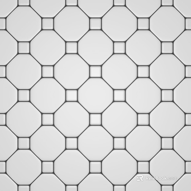 Art Brick Honeycomb Brick Black and White Seamless texture