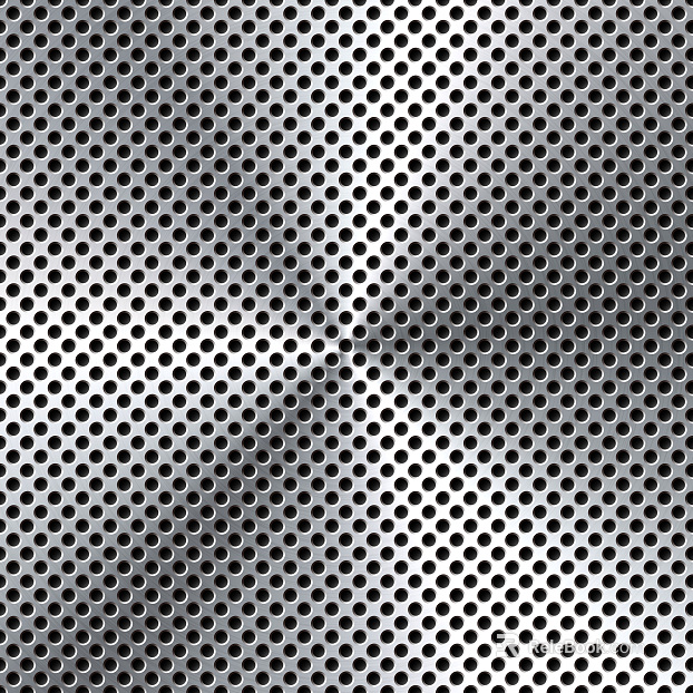Perforated plate metal texture
