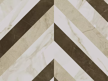 Light Luxury Style Coffee White Marble Parquet Tile texture (ID:ffaeh972476)