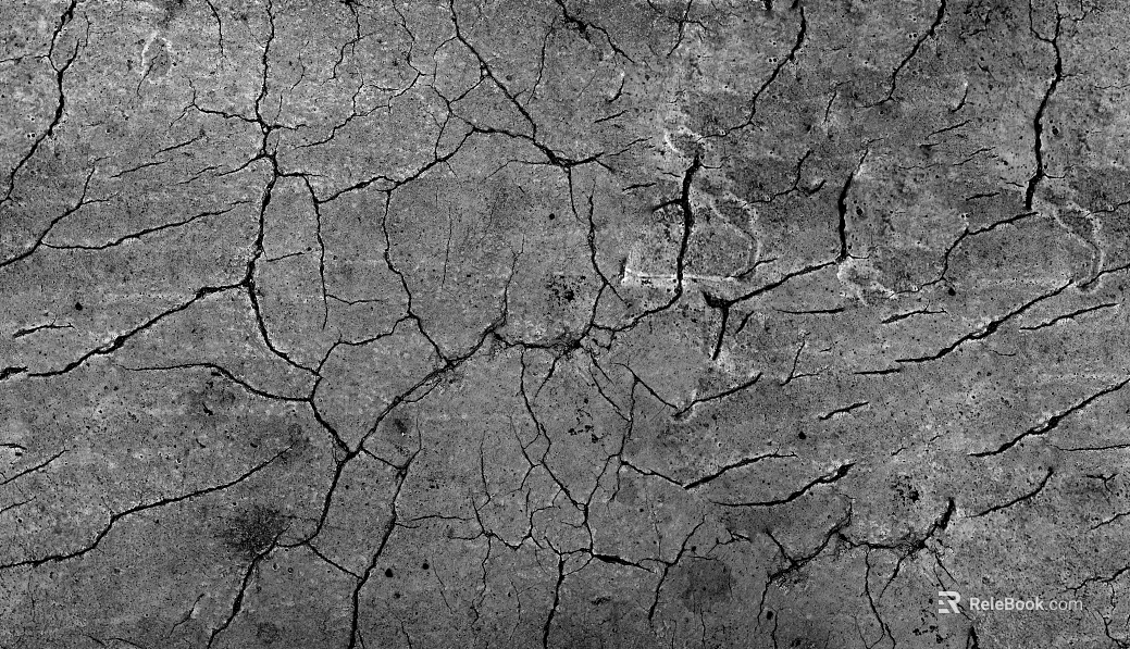 gray crack cement ground substrate texture