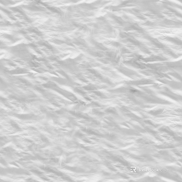 White pleated plastic sheeting for packaging and covering texture