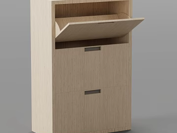 Light Log Color Modern Minimalist Locker 3d model