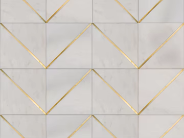 Modern White Marble Stone Geometric Splicing Parquet Pattern Tile Floor Tile Wall Tile texture (ID:ffach376946)