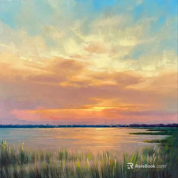 Color Landscape Texture Oil Painting texture