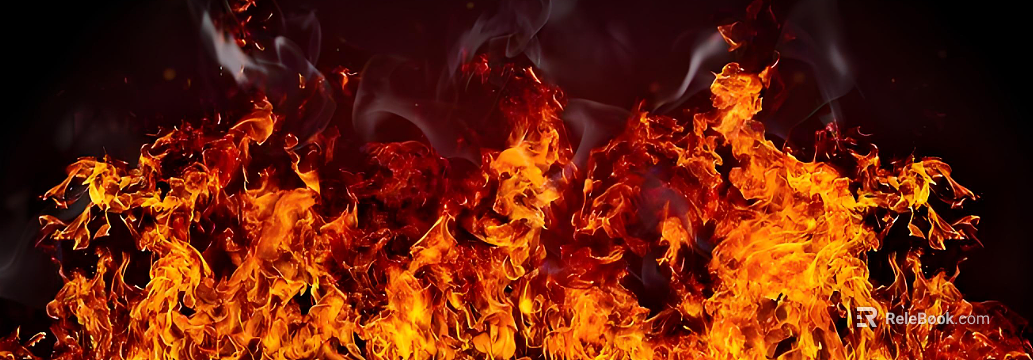 Orange-red flame texture decorative element texture