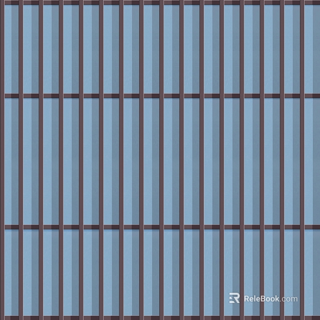 Light blue vertical strip glass curtain wall building exterior wall texture