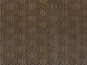 Geometric plinting metal engraving board 3d model