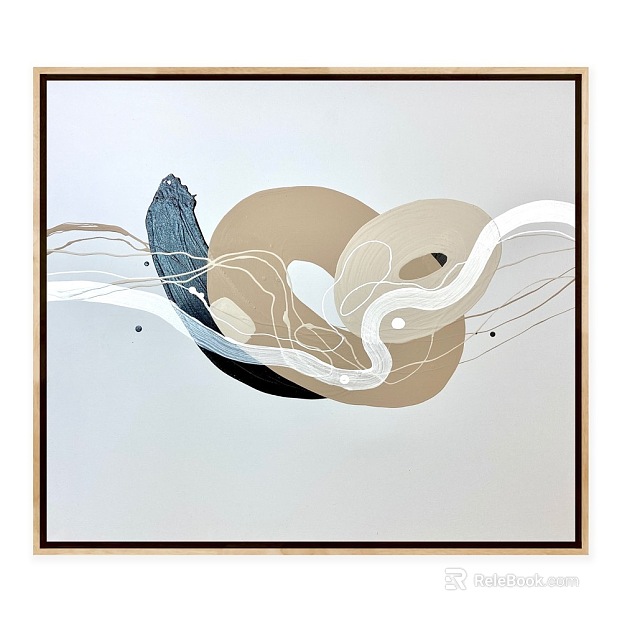 Wabi-sabi abstract decorative painting, living room wall art texture
