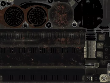 Dark gray old metal mechanical component panel texture (ID:ffaeh958426)