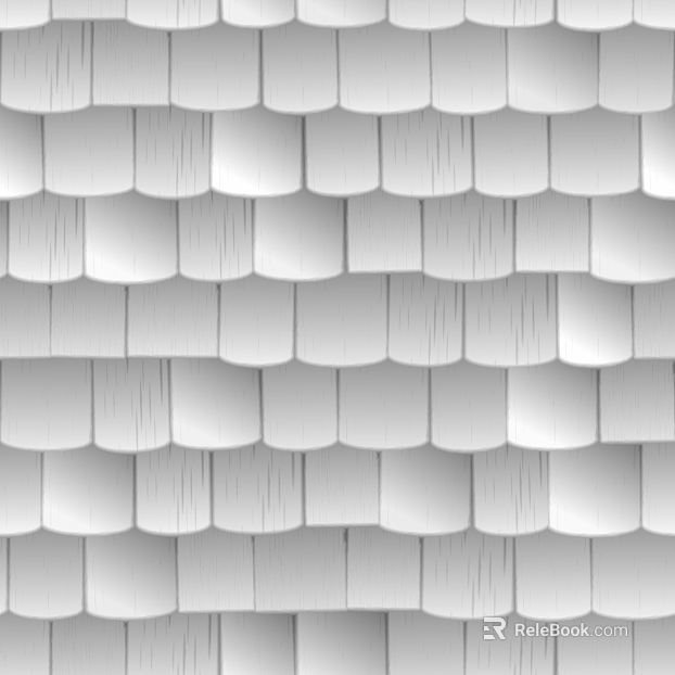 White shingle roof exterior wall texture