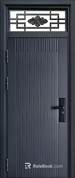 Security door swing door texture