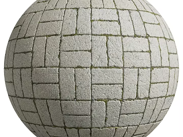 Permeable Brick PBR texture (ID:ffach625851)