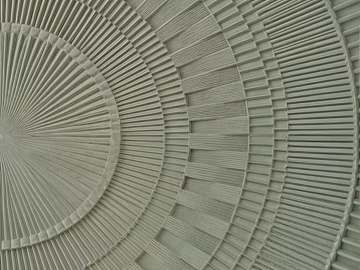 Light gray cement relief wall decoration 3d model