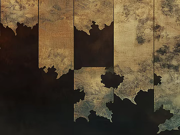 New Chinese Middle Ancient abstract plant pattern wallpaper mural texture (ID:ffach984036)