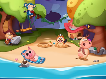 cartoon painting texture (ID:ffagg72372)