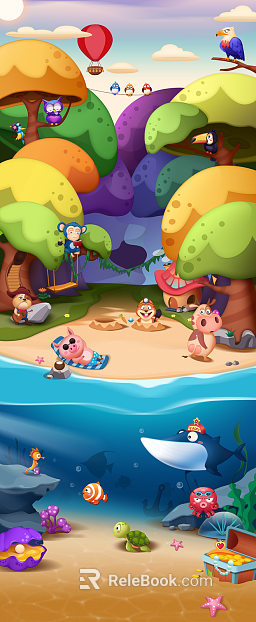 cartoon painting texture
