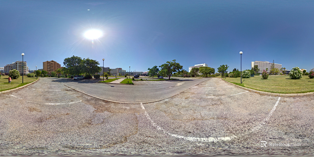 City Garden Parking HDR texture