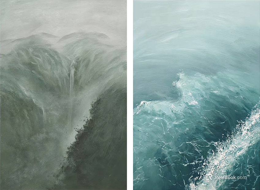 landscape painting texture