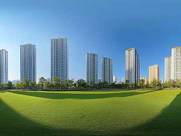 Clean Greenbelt City HDR texture (ID:ffach762950)