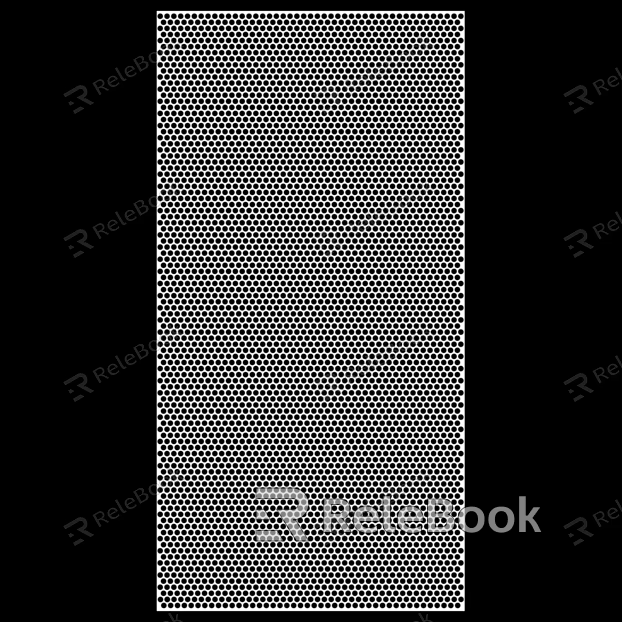 Perforated plate metal texture