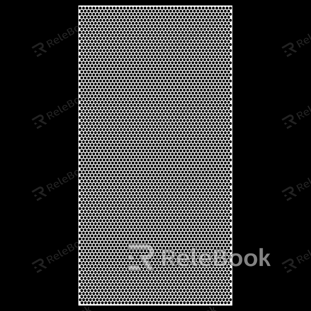 Perforated plate metal texture