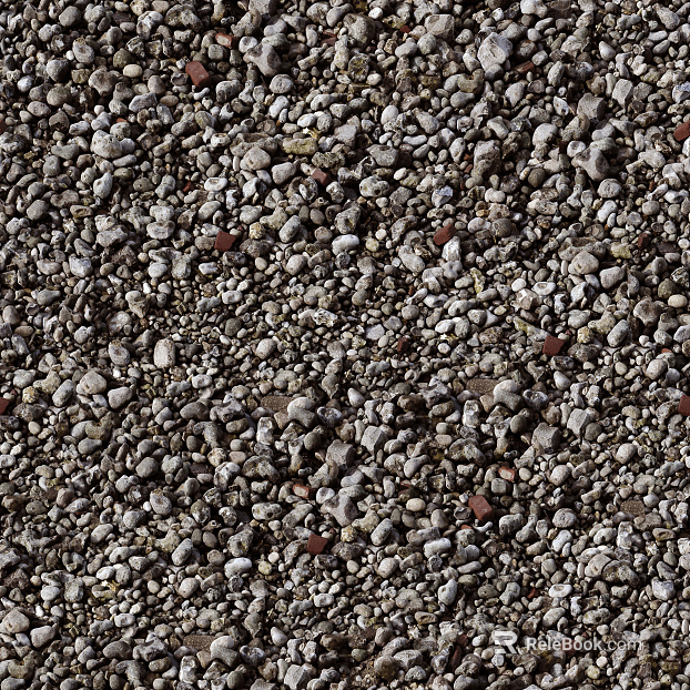 Ground gravel texture