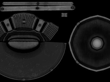 Deep gray old metal mechanical components texture (ID:ffaeh693489)
