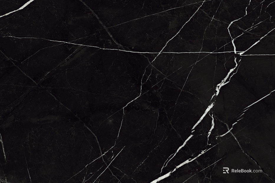 Black black and white root rock plate with mesh pattern marble texture