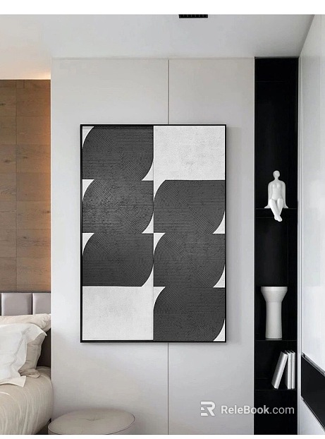 black and white painting texture