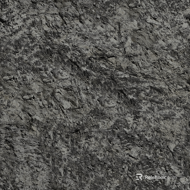 Rock black stone texture seamless texture