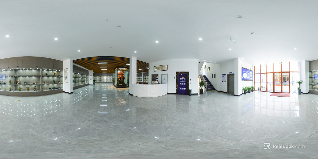 Indoor exhibition hall HDR texture