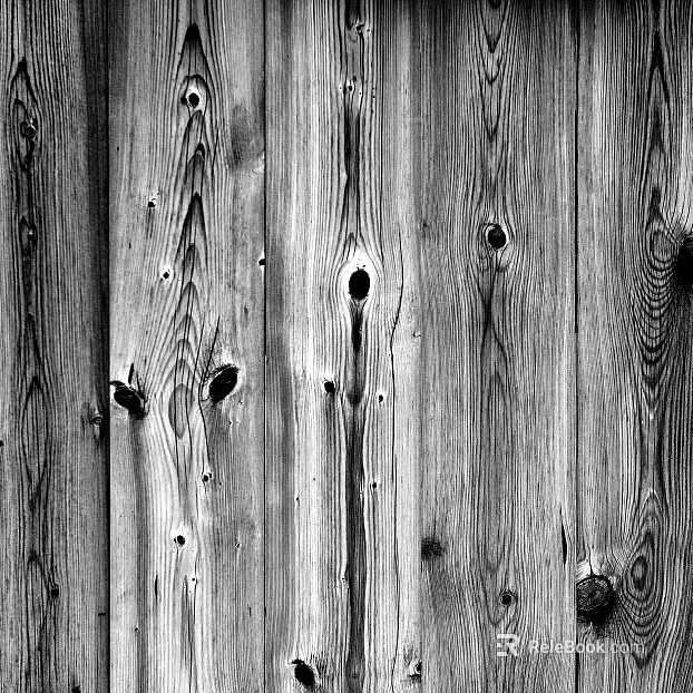 Wood grain black and white bump texture