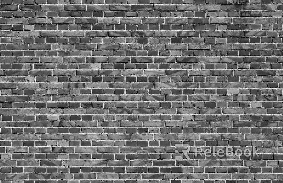 Brick wall dirty old wall brick black and white texture
