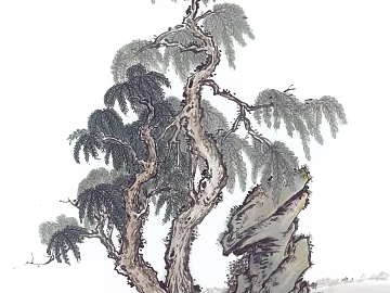 Ancient Tree Decorative Painting texture (ID:ffabf4081)