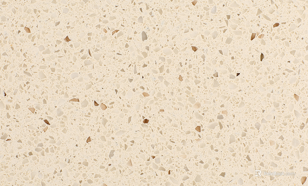 terrazzo rice white solid color quartz stone texture