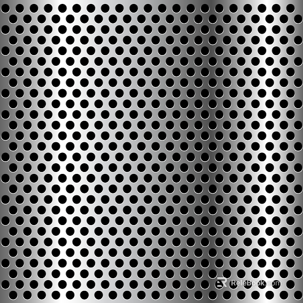 Perforated plate metal texture